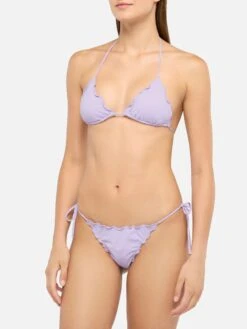 Alternative view of MC2 Saint Barth Lilac Triangle Bikini Sagittarius Miami With Cheeky Swim Briefs