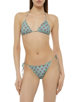 Alternative view of MC2 Saint Barth Classic Triangle Bikini Sagittarius Miami With Floral Print