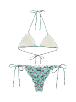 MC2 Saint Barth Classic Triangle Bikini Sagittarius Miami With Floral Print 10 MC2 Saint Barth Classic Triangle Bikini Sagittarius Miami With Floral Print -MC2 Saint Barth Store UID SAG000101251H WOMAN TOPBIKINI GREEN 0 0 5