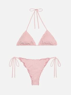 MC2 Saint Barth Miami Cheeky Pink Swim Briefs - Sagittarius Pink Classic Triangle Top