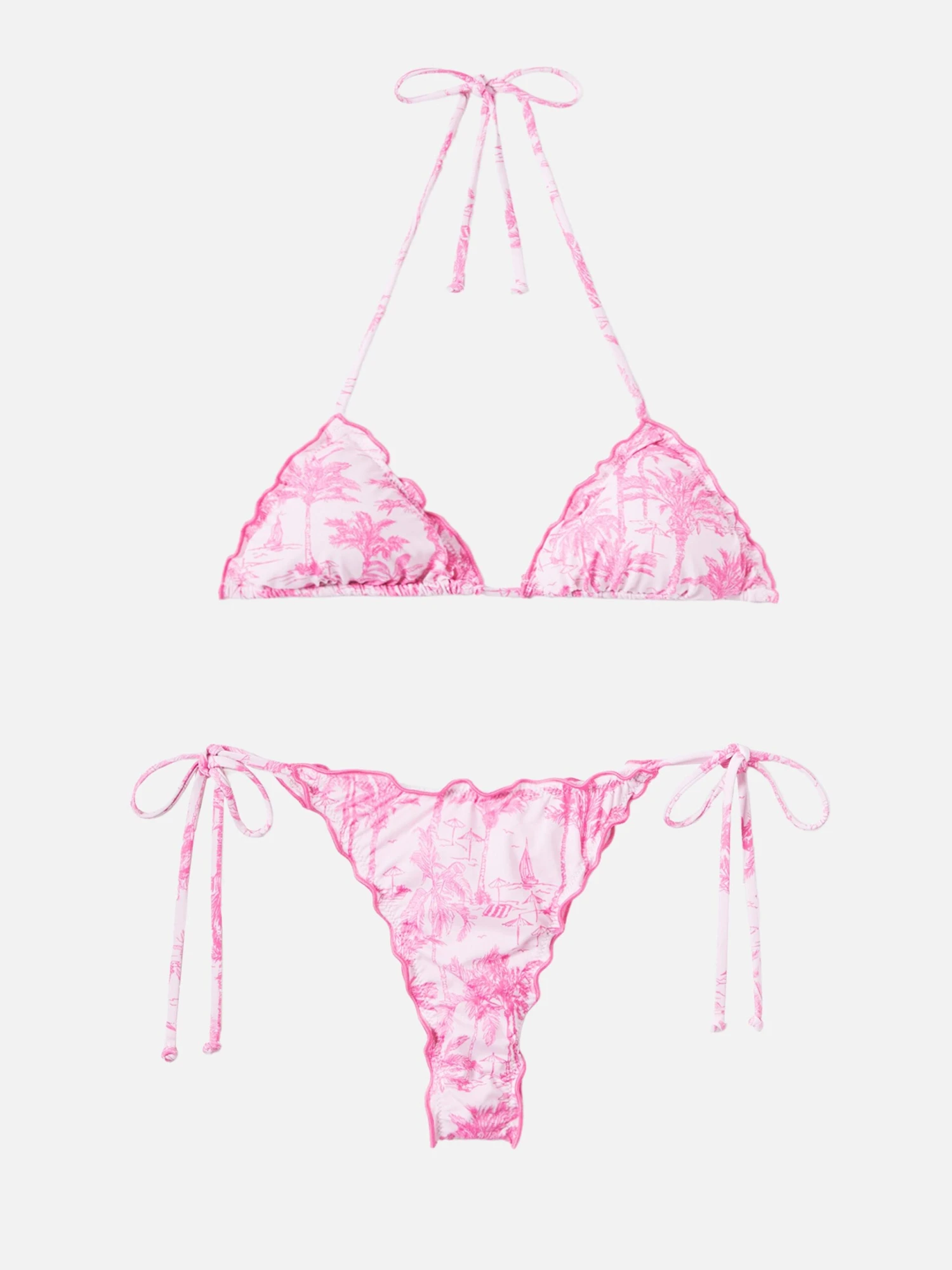 MC2 Saint Barth Miami Cheeky Swim Briefs With Toile De Jouy Print - Sagittarius Classic Triangle Top With Toile De Jouy Print 3 MC2 Saint Barth Miami Cheeky Swim Briefs With Toile De Jouy Print - Sagittarius Classic Triangle Top With Toile De Jouy Print