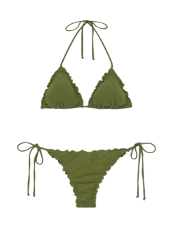 MC2 Saint Barth Zebra Embossed Classic Triangle Bikini Sagittarius Miami