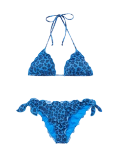 MC2 Saint Barth Sarius Triangle Classic Bikini With Animalier Print