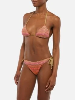 Alternative view of MC2 Saint Barth Raschel Knit Classic Bikini Seline Elea With Wave Pattern