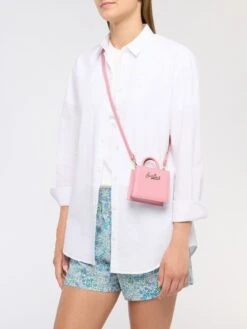 Alternative view of MC2 Saint Barth Shop Bag Micro In Pastel Pink Leather