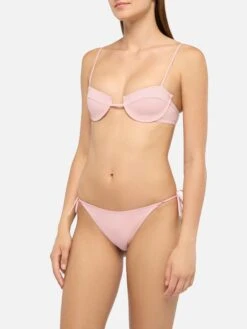 Alternative view of MC2 Saint Barth Virgo Pink Classic Swim Briefs- Salina Pink Underwired Bralette