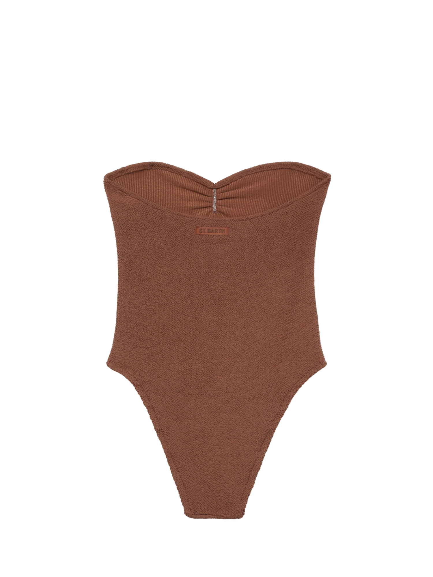 MC2 Saint Barth Soleil Brown Crinkle Strapless One-piece Swimsuit 5 MC2 Saint Barth Soleil Brown Crinkle Strapless One-piece Swimsuit - Image 3