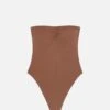 MC2 Saint Barth Soleil Brown Strapless One-piece Swimsuit 1 MC2 Saint Barth Soleil Brown Strapless One-piece Swimsuit -MC2 Saint Barth Store UID SOLL00300132H WOMAN ONEPIECE BROWN PLAINCOLOR MC2 4