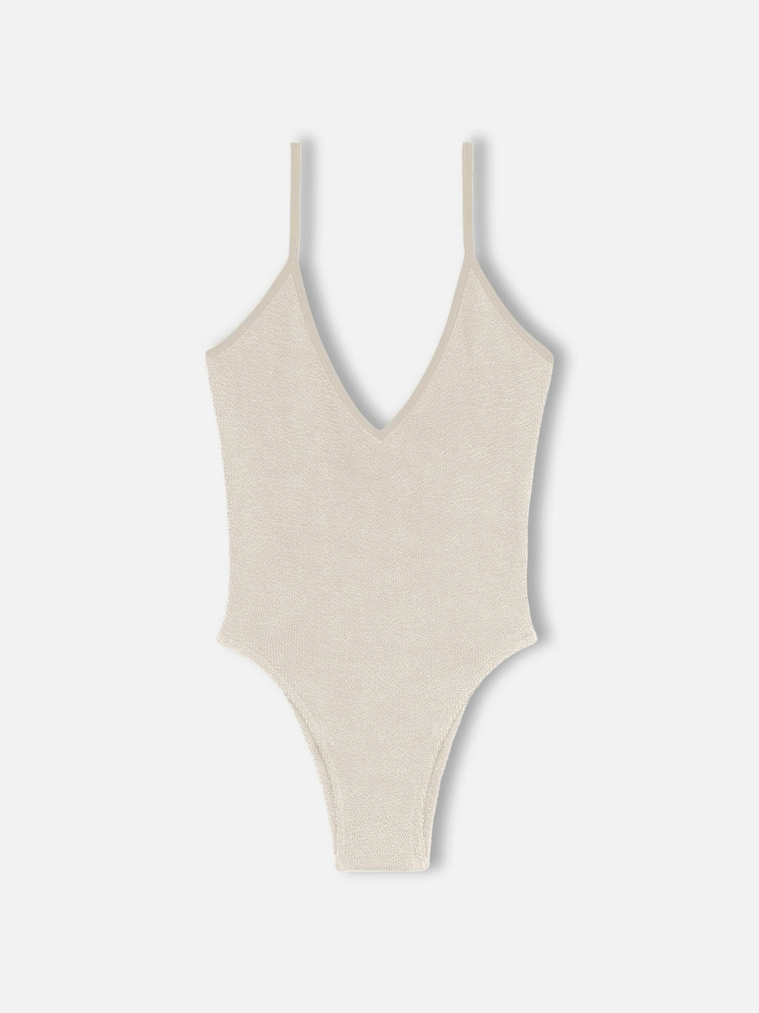 MC2 Saint Barth Woman Beige Crinkle One Piece Swimsuit Susanne 3 MC2 Saint Barth Woman Beige Crinkle One Piece Swimsuit Susanne
