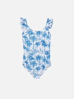 MC2 Saint Barth Tilda One-piece Swimsuit With Ruffled Straps
