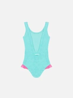 Alternative view of MC2 Saint Barth Tiana Water Green Crinckle One-piece Swimsuit