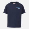 MC2 Saint Barth Boy Cotton T-shirt With Mykonos Addicted Postcard Print 1 MC2 Saint Barth Boy Cotton T-shirt With Mykonos Addicted Postcard Print -MC2 Saint Barth Store UID TSH000100884F BOY TSHORT BLUE 01