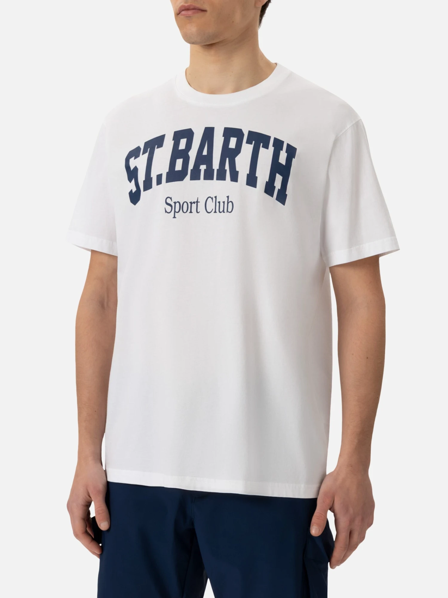 MC2 Saint Barth Organic Cotton T-shirt With St. Barth Sport Club Print 3 MC2 Saint Barth Organic Cotton T-shirt With St. Barth Sport Club Print
