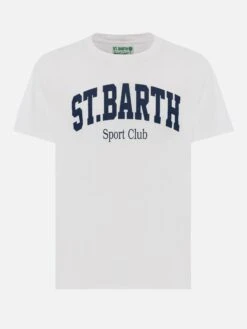 MC2 Saint Barth Organic Cotton T-shirt With St. Barth Sport Club Print 10 MC2 Saint Barth Organic Cotton T-shirt With St. Barth Sport Club Print -MC2 Saint Barth Store UID TSHM00101166H MAN T SHIRT WHITE SPORTCLUB 20250304173500 04