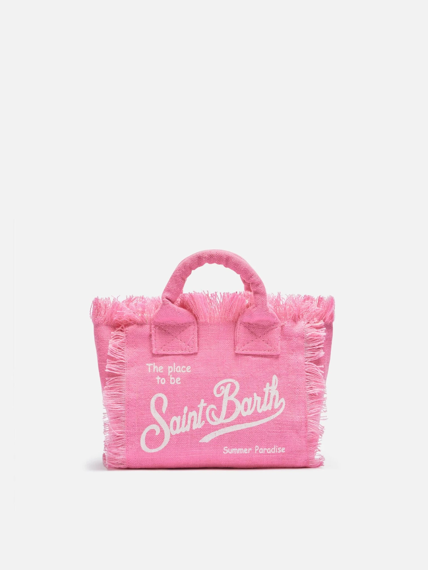 MC2 Saint Barth Mini Vanity Pink Linen Bag 3 MC2 Saint Barth Mini Vanity Pink Linen Bag