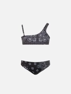 MC2 Saint Barth Girl One Shoulder Bikini Vivy With Bandanna Print