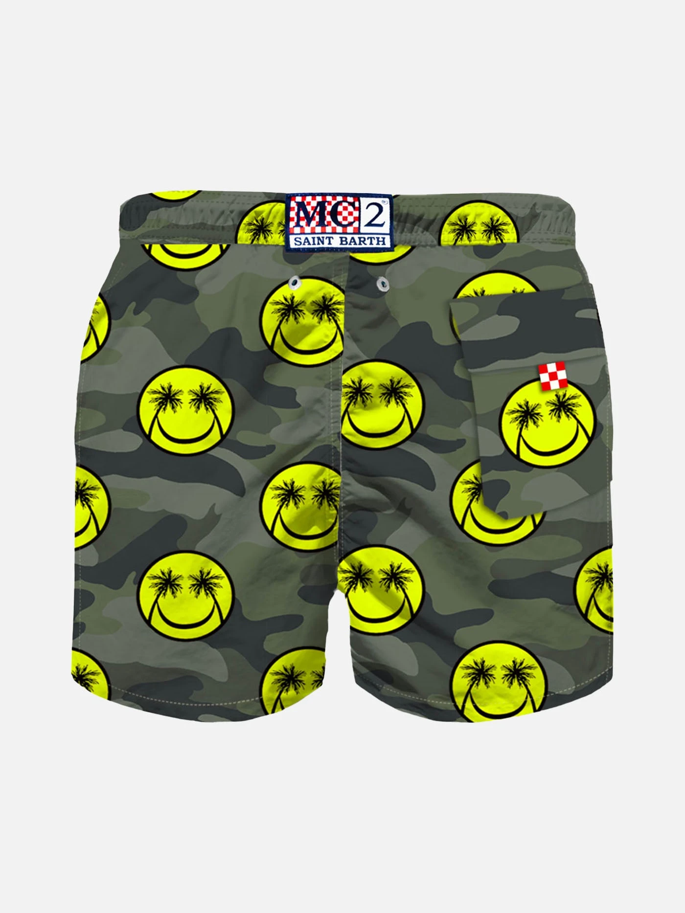 MC2 Saint Barth Boy Swim Shorts With Smiley Print 4 MC2 Saint Barth Boy Swim Shorts With Smiley Print - Image 2