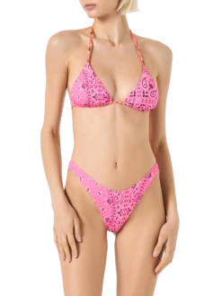 Alternative view of MC2 Saint Barth Woman Triangle Bikini With Bandanna Print