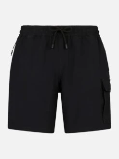 MC2 Saint Barth Man Comfort And Stretch Black Swim Shorts