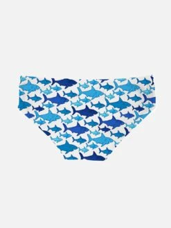 Alternative view of MC2 Saint Barth Multi Shark Print Boy Swim Briefs