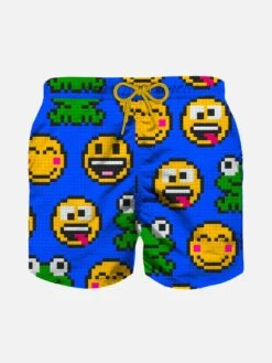 MC2 Saint Barth Boy Swim Shorts With Print