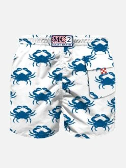 Alternative view of MC2 Saint Barth Boy Swim Shorts With Velvet Crabs