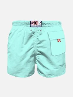 Alternative view of MC2 Saint Barth Boy Swim Shorts With Faccio Un Mare Di Guai! Embroidery