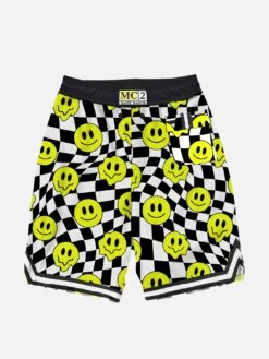 Alternative view of MC2 Saint Barth Boy Long Swim Shorts With Groovy Smile Pattern