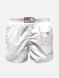 Alternative view of MC2 Saint Barth Boy White Swim Shorts