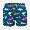 MC2 Saint Barth Boy Swim Shorts With Multicolor Sharks Print 2 MC2 Saint Barth Boy Swim Shorts With Multicolor Sharks Print -MC2 Saint Barth Store boy wimshorts multicolor sharks print 1