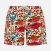 MC2 Saint Barth Boy Mid-length Jean Swim-shorts With Striped Print 1 MC2 Saint Barth Boy Mid-length Jean Swim-shorts With Striped Print -MC2 Saint Barth Store cb597