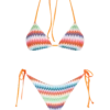 MC2 Saint Barth Woman Triangle Bikini With Print Chevron Pattern -MC2 Saint Barth Store chevron triangle bikini woman 4