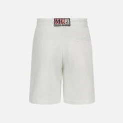 Alternative view of MC2 Saint Barth Boy Cotton White Bermuda
