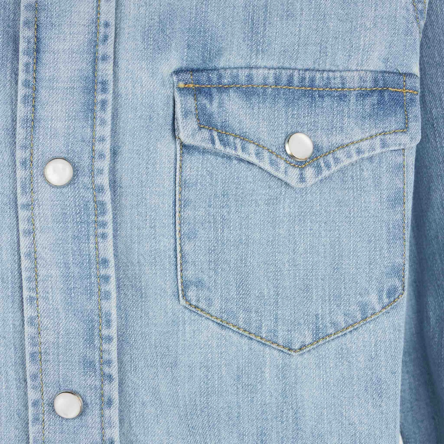MC2 Saint Barth Boy Denim Linen Shirt 5 MC2 Saint Barth Boy Denim Linen Shirt - Image 3