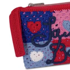 Alternative view of MC2 Saint Barth Parisienne Crochet Pouch Bag With Heart Embroidery