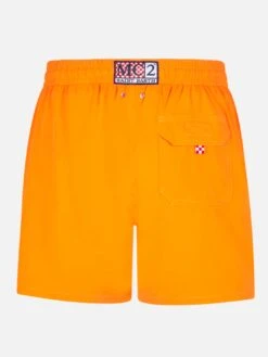Alternative view of MC2 Saint Barth Man Fluo Orange Comfort Swim Shorts