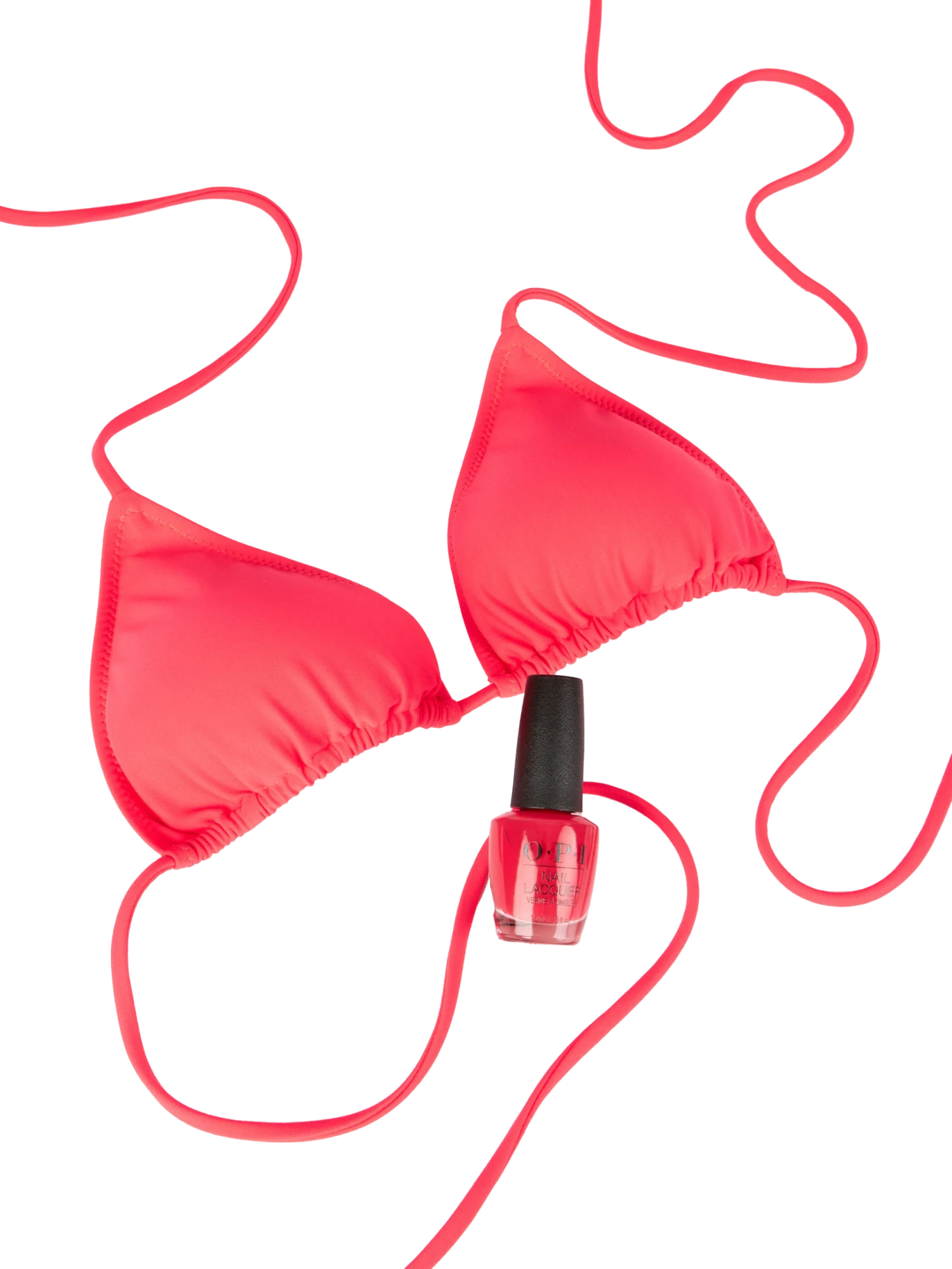 MC2 Saint Barth Woman Fluo Red Triangle Bikini 5 MC2 Saint Barth Woman Fluo Red Triangle Bikini - Image 3