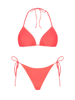 MC2 Saint Barth Woman Fluo Red Triangle Bikini