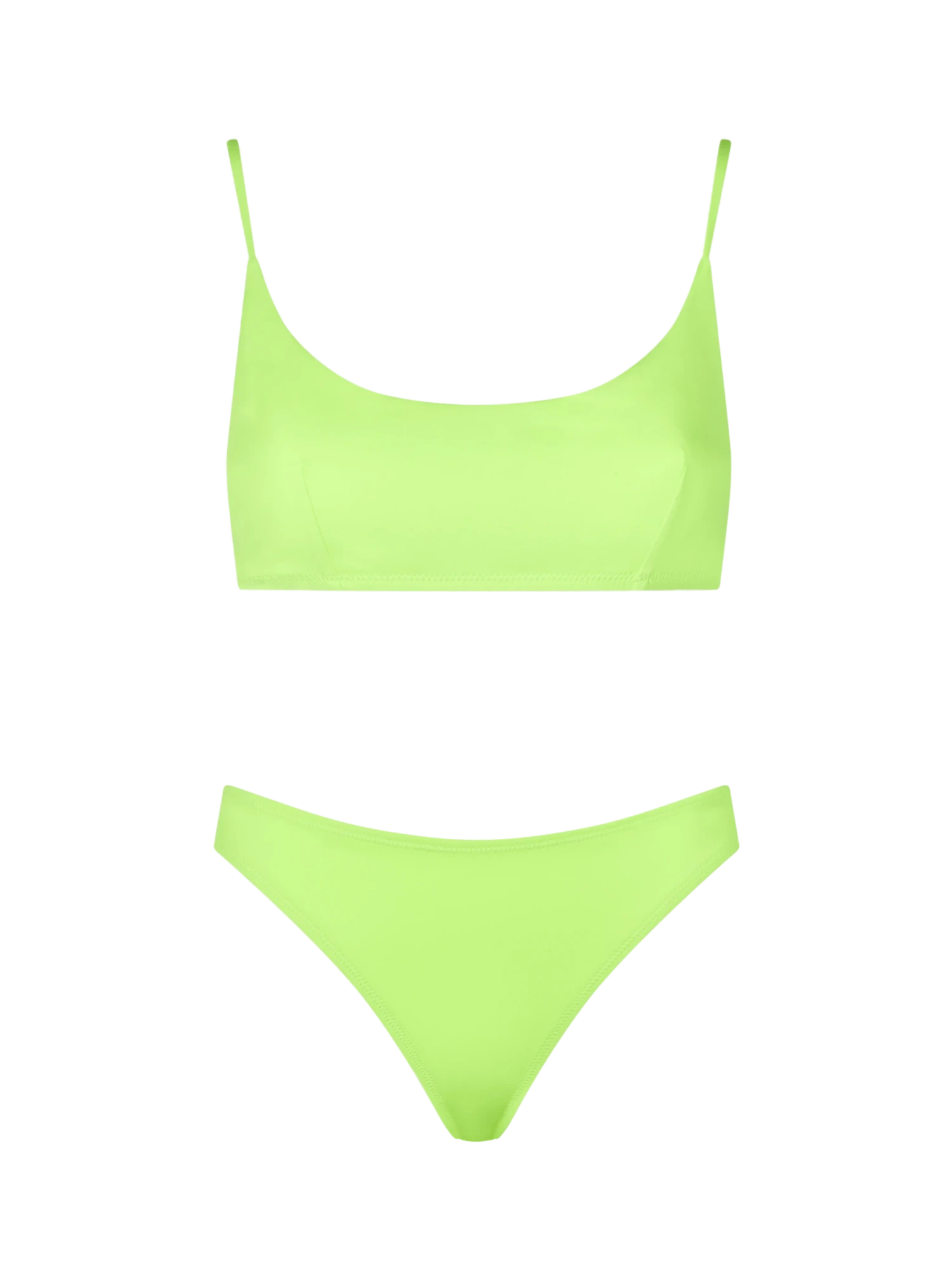 MC2 Saint Barth Woman Fluo Yellow Bralette Bikini 3 MC2 Saint Barth Woman Fluo Yellow Bralette Bikini