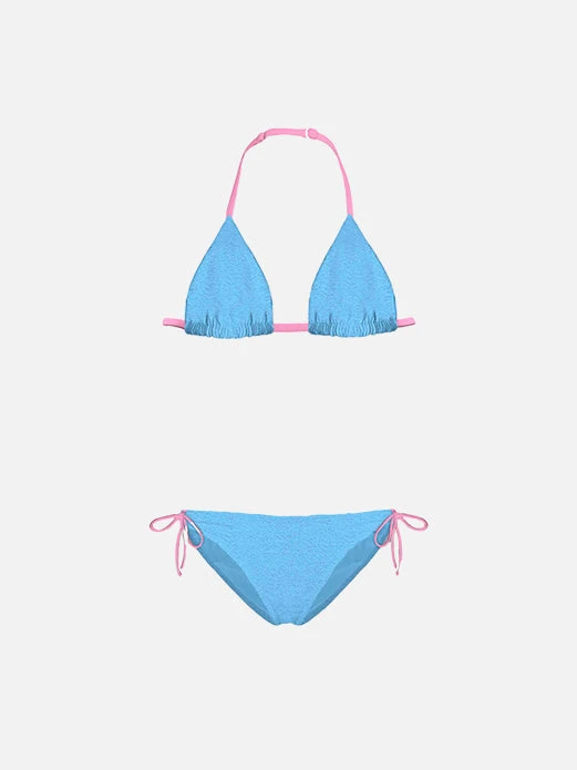 MC2 Saint Barth Girl Light Blue Triangle Bikini