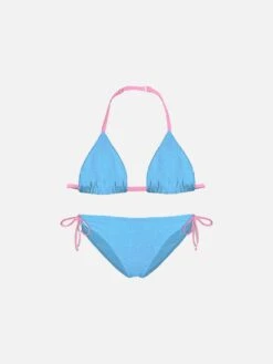 Front Page 15 Alternative view of MC2 Saint Barth Girl Light Blue Triangle Bikini