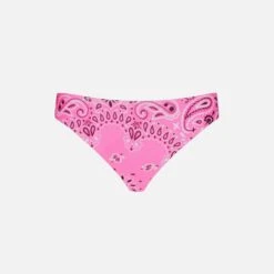 Alternative view of MC2 Saint Barth Girl Swim Briefs With Pink Bandanna Print