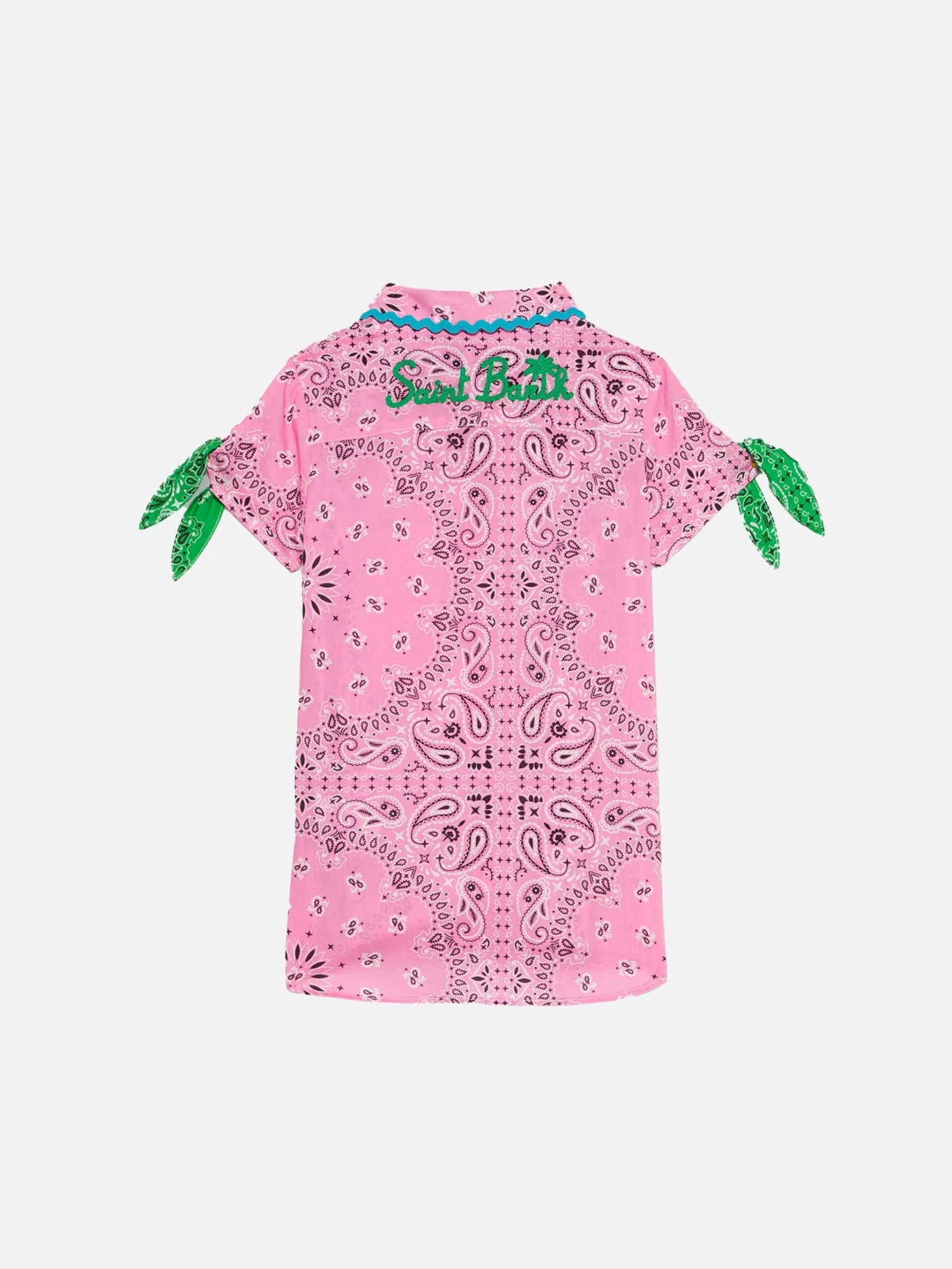 MC2 Saint Barth Girl Shirt Dress With Bandanna Print 3 MC2 Saint Barth Girl Shirt Dress With Bandanna Print