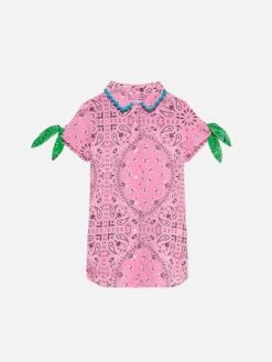 Alternative view of MC2 Saint Barth Girl Shirt Dress With Bandanna Print
