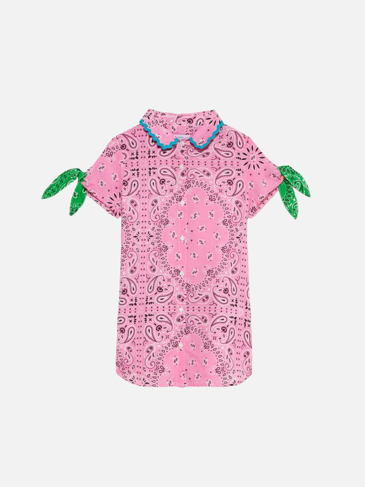MC2 Saint Barth Girl Shirt Dress With Bandanna Print 4 MC2 Saint Barth Girl Shirt Dress With Bandanna Print - Image 2