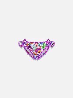 MC2 Saint Barth Girl Swim Briefs With Flowers Print