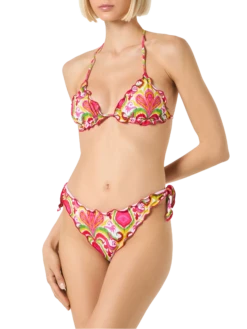 Alternative view of MC2 Saint Barth Woman Triangle Bikini With Ikat Print