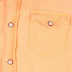 Alternative view of MC2 Saint Barth Boy Fluo Orange Linen Shirt