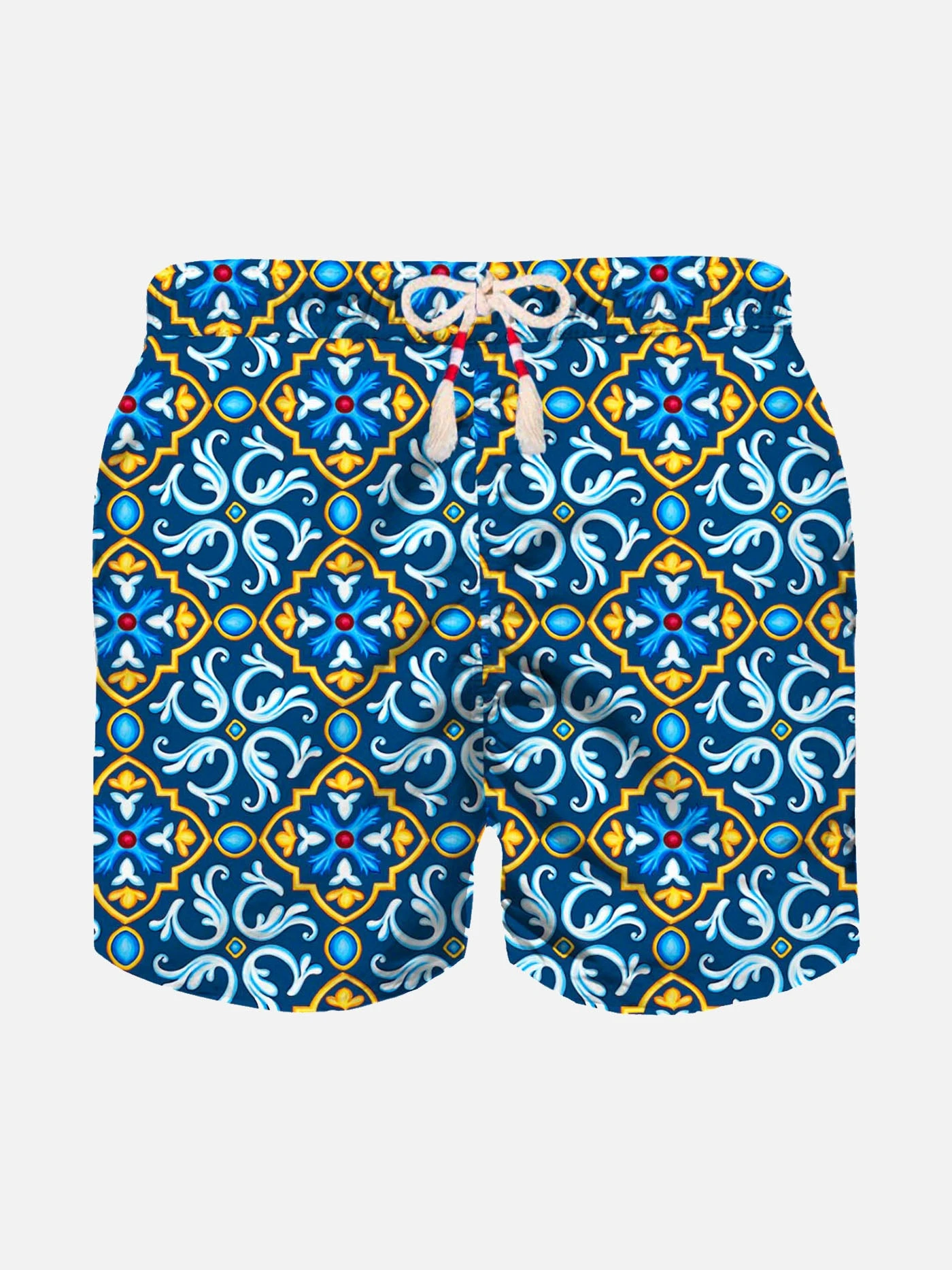 MC2 Saint Barth Boy Swim Shorts With Majolica Print 3 MC2 Saint Barth Boy Swim Shorts With Majolica Print