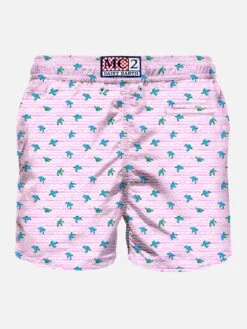 MC2 Saint Barth Comfort Light Classic Stretch Swim Shorts With Sea Turtles Print 13 MC2 Saint Barth Comfort Light Classic Stretch Swim Shorts With Sea Turtles Print -MC2 Saint Barth Store man beachwear turtle waves back 00830f